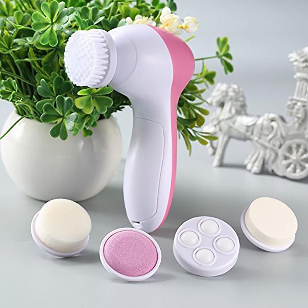 5 Trong 1 Mặt Làm Sạch Bàn Chải Silicone Bàn Chải Trên Khuôn Mặt Làm Sạch Sâu Lỗ Chân Lông Massage Mặt Chăm Sóc Da Không Thấm Nước Bàn Chải Trên Khuôn Mặt