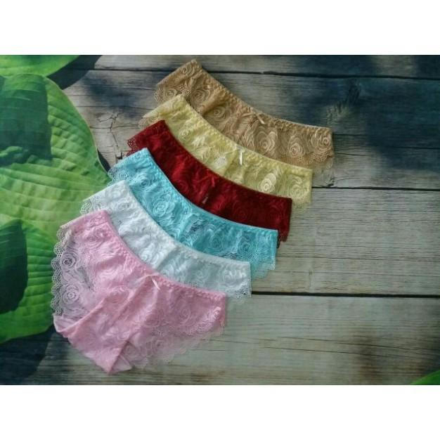 Quần Lót Nữ. Quần Lót Ren Hàng Việt Nam Chuẩn Xuất Khẩu. Chất Liệu Ren Co Giãn 4 Chiều.