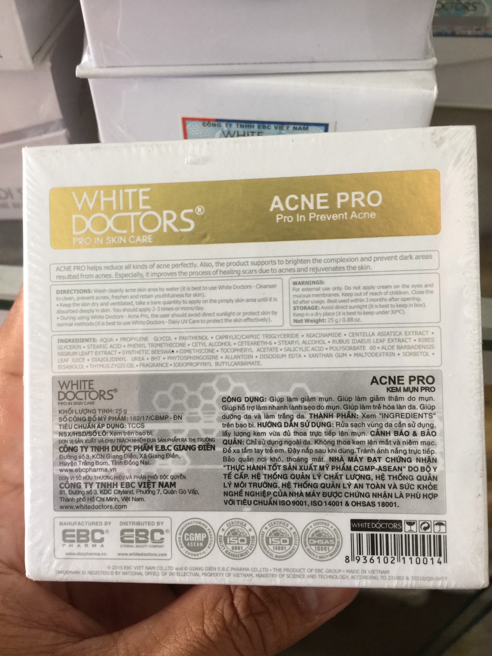 KEM WHITE DOCTORS ACNE PRO MỤN. THÂM