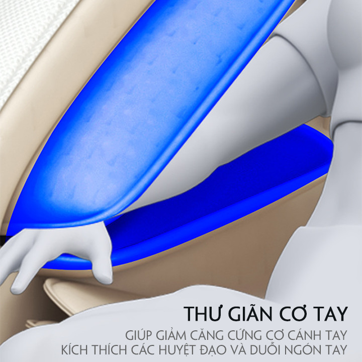 Ghế massage thư giãn toàn thân, kết nối âm thanh Bluetooth, máy massage trị liệu điều khiển bằng màn hình cảm ứng