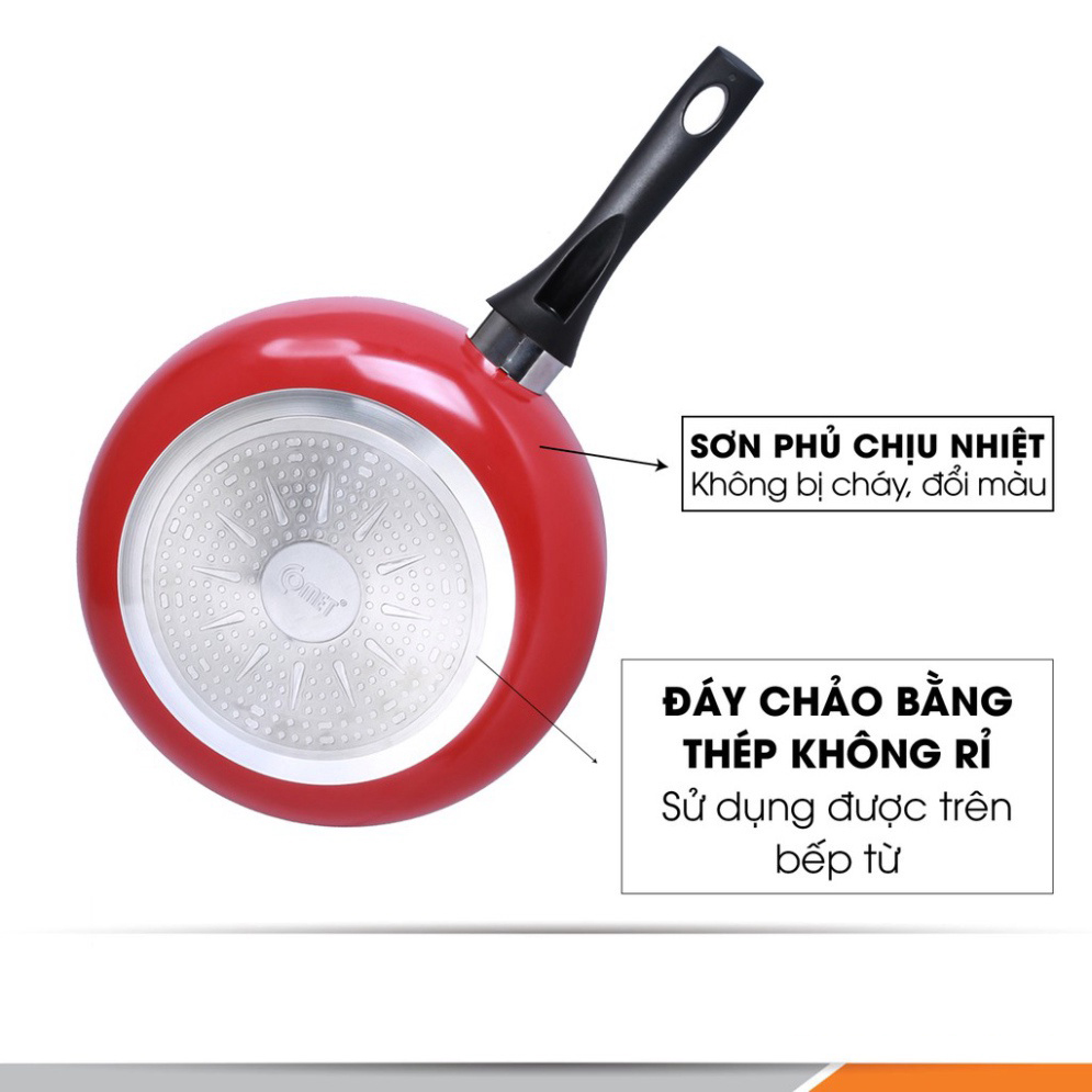 Chảo chống dính cao cấp lòng sâu đáy từ Comet CH25-26 (Giao màu ngẫu nhiên)