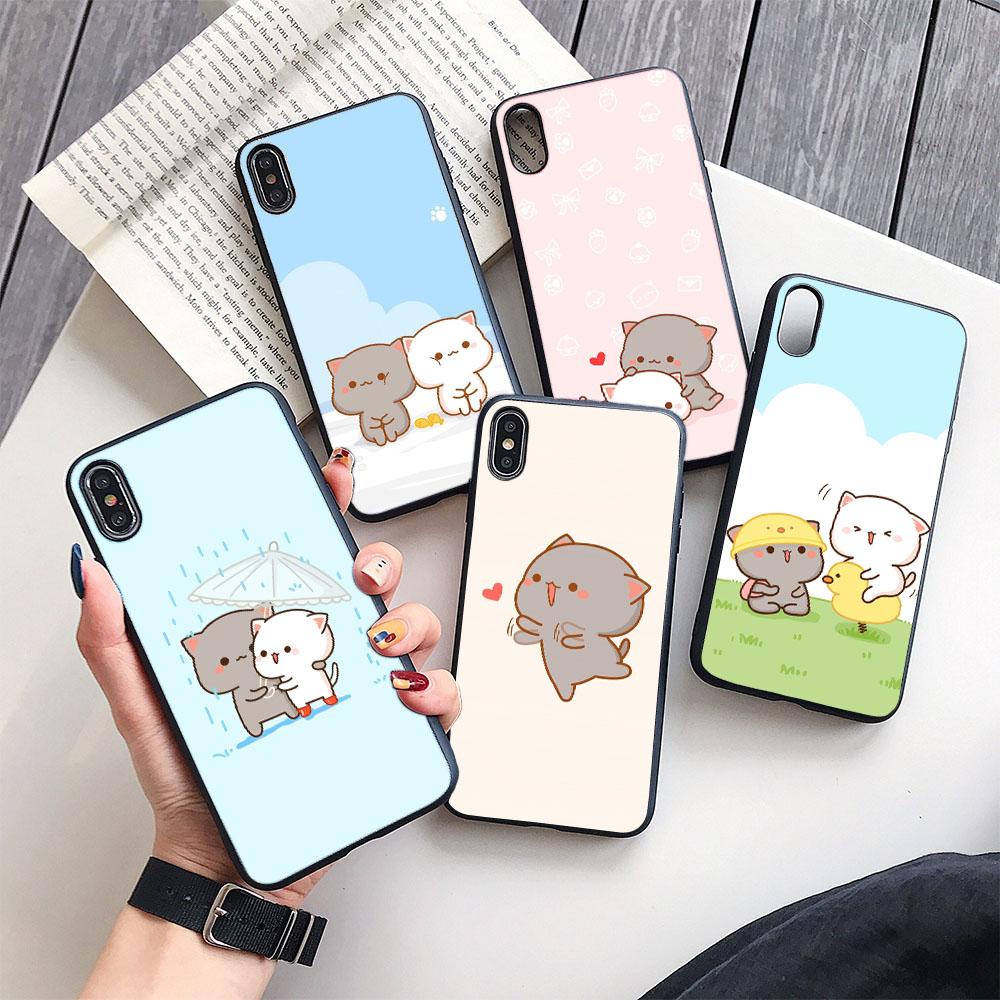 Ốp chống sốc cặp đôi chibi hot new dành cho iphone xs max / 11 pro max / 12 pro max / 12 mini / se / 5 / 6 / 7 - PC143