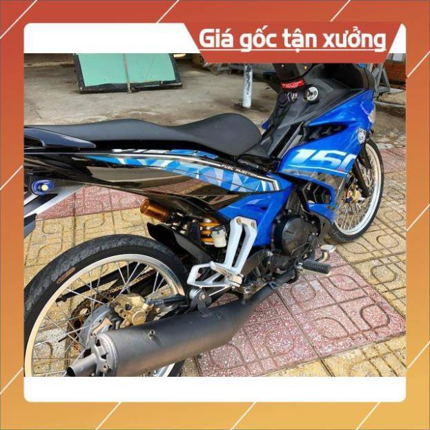 Tem rời ex 150 dán xe xanh đen như hình