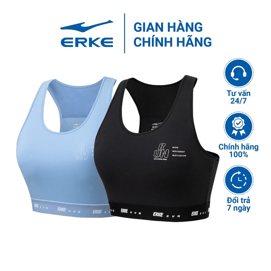 Áo bra nữ Erke áo bra tập gym 2 dây nâng ngực có bo chun 12222290300