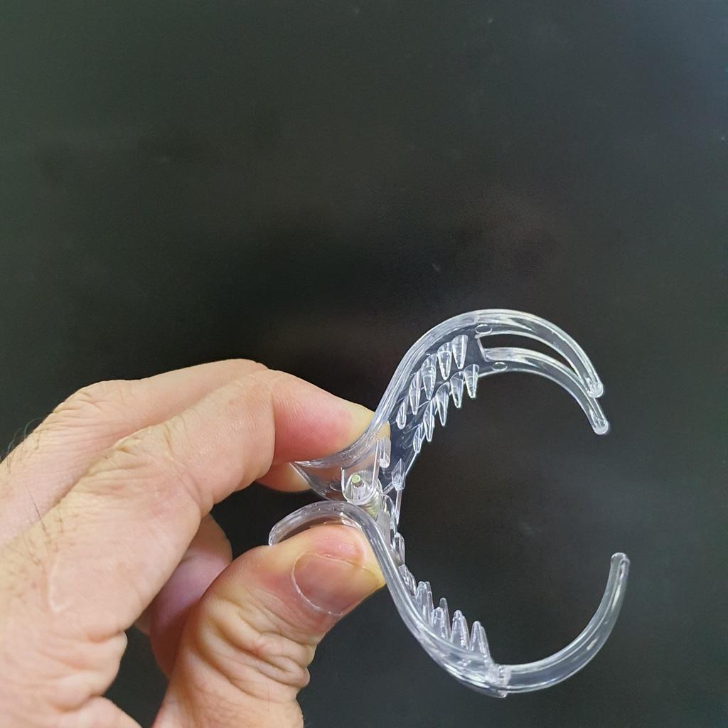 Kẹp Tóc Càng Cua Hàn Quốc TRONG SUỐT 3 Răng 5 Răng Xinh Xắn H015