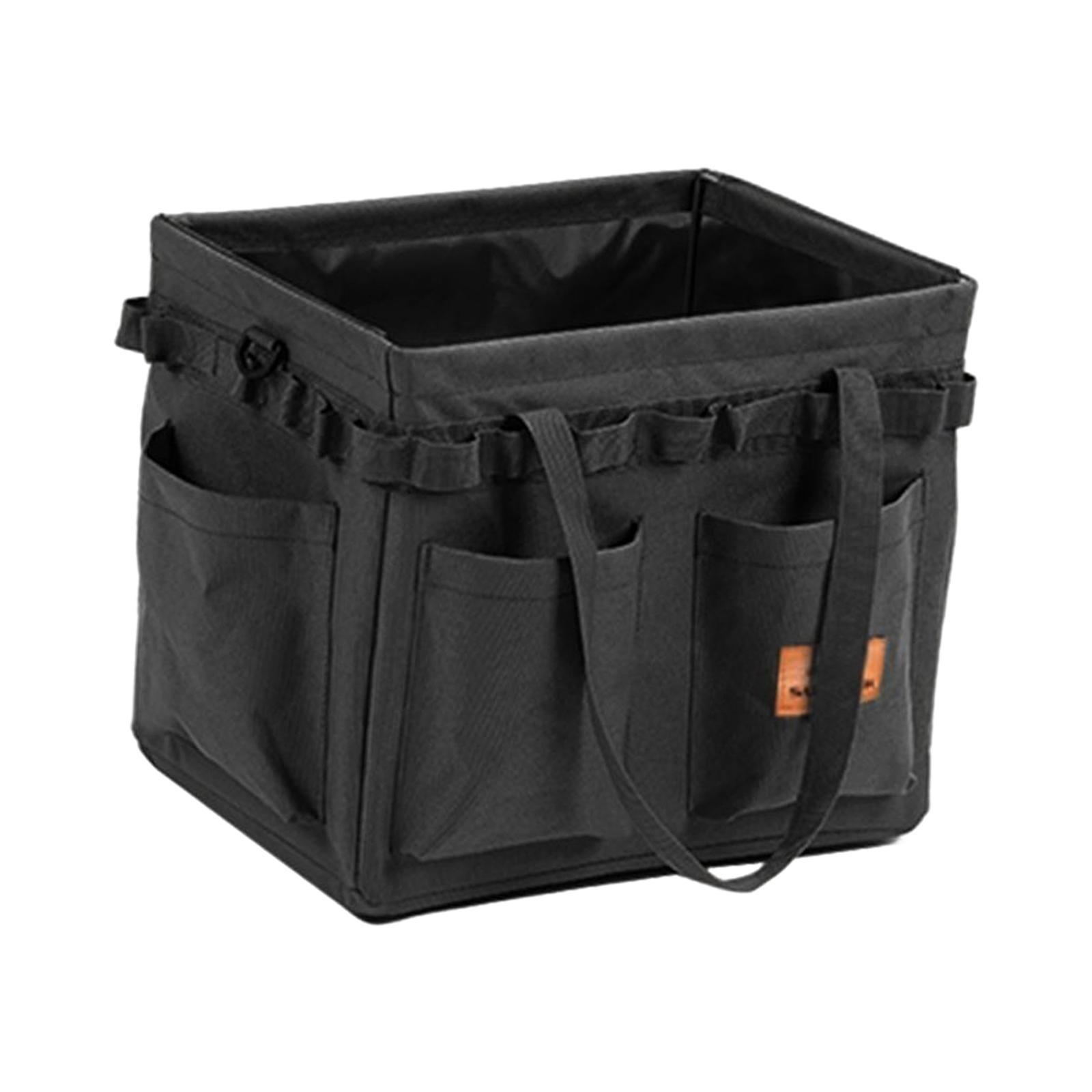 Foldable Camping Storage Bag Tool Organizer with Carry Handles Utility Tote for Groceries