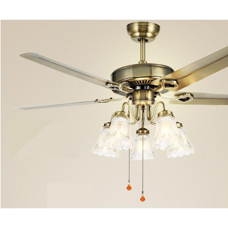 Đèn quạt UTIMA trang trí nội thất cổ điển - kèm bóng Led chuyên dụng