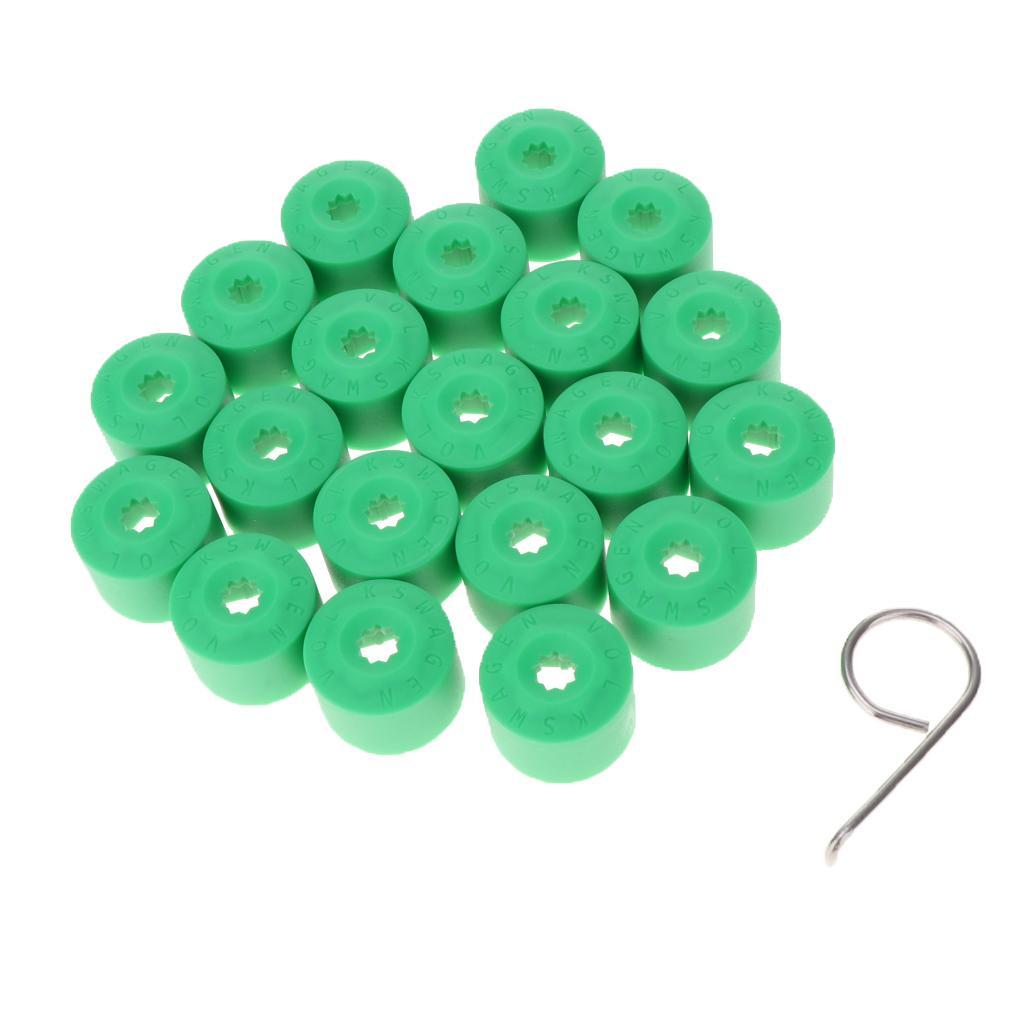 20 New Green  Wheel Lug Nut Caps - Replaces for  Golf