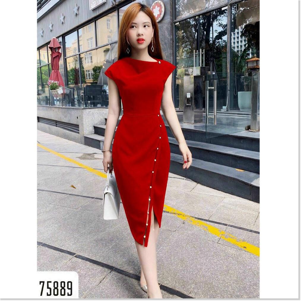 ĐẦM UMI ĐÍNH CƯỜM 2 MÀU XINH XẮN