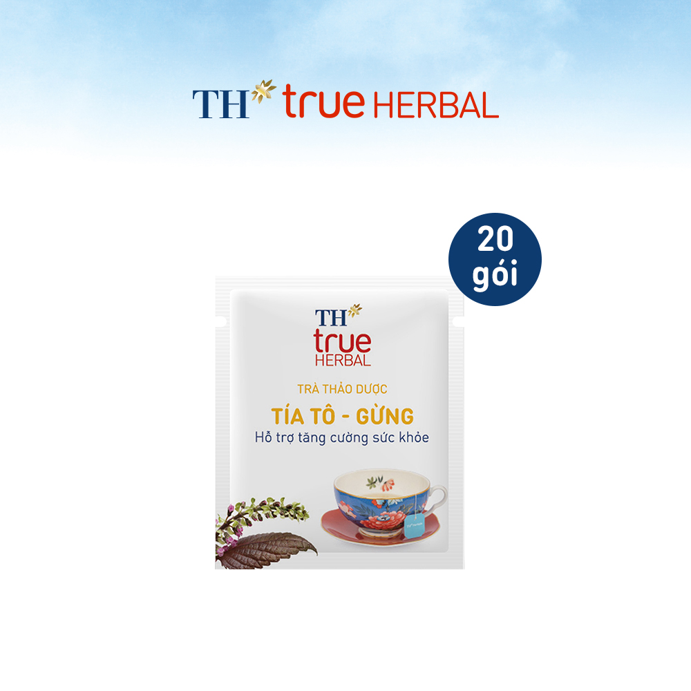 Hộp trà Tía tô – Gừng TH True Herbal (20 gói)