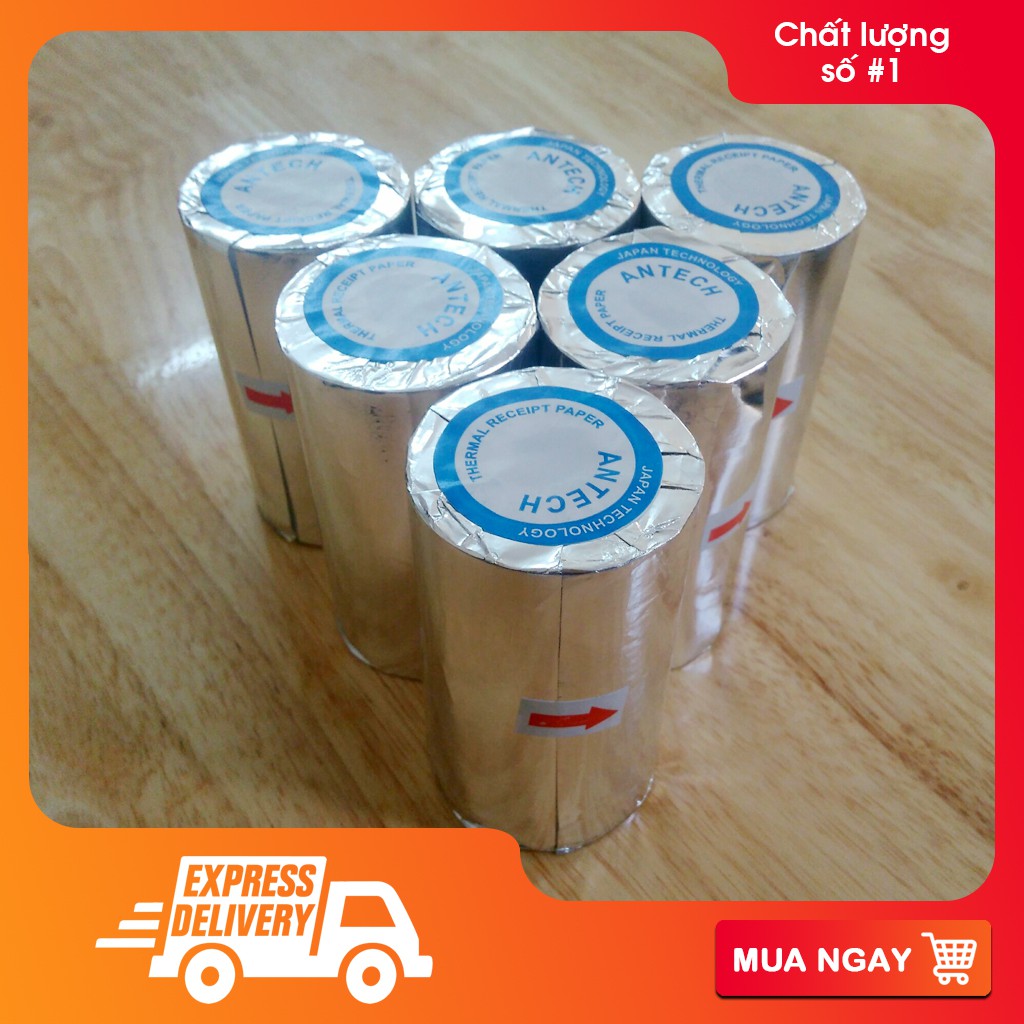 1 thùng giấy in nhiệt, in hóa đơn, in bill K57x38mm