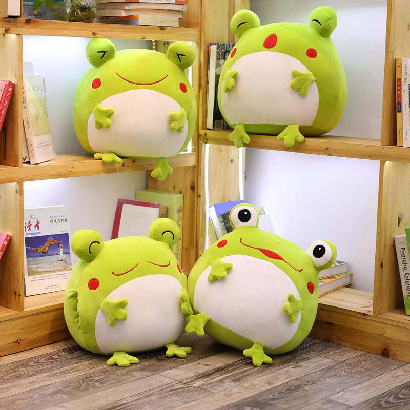 Dễ Thương Biểu Hiện Ếch Sang Trọng Đồ Chơi Hoạt Hình Hình Ếch Búp Bê Nhồi Bông Sofa Gối Đệm Vật Dụng Gia Đình Nhung 35Cm