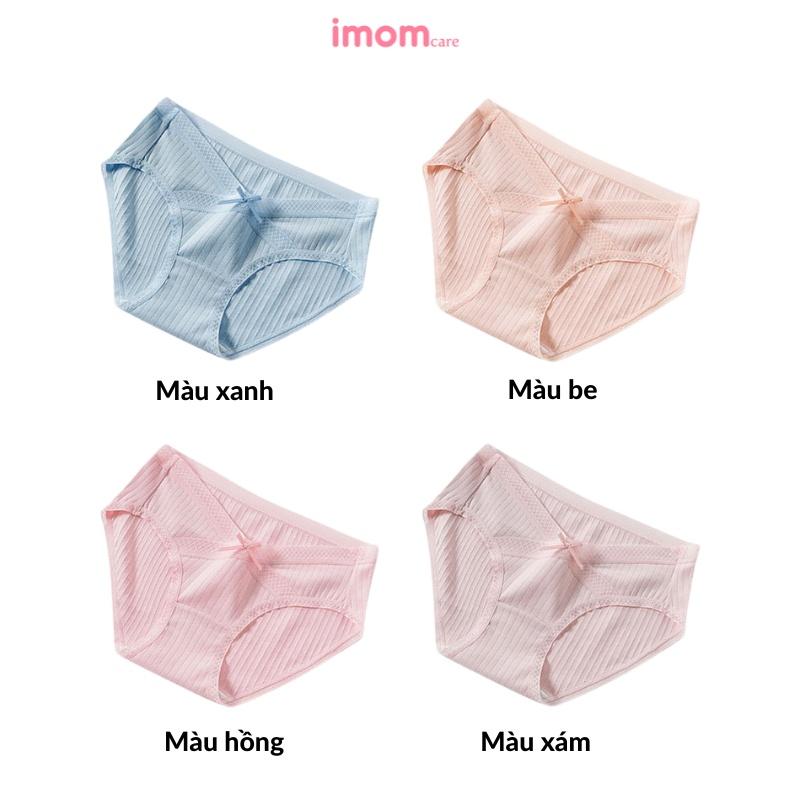 Quần lót bầu cotton cạp chéo imom care, kháng khuẩn, khử mùi, thông hơi cực tốt - QLB2