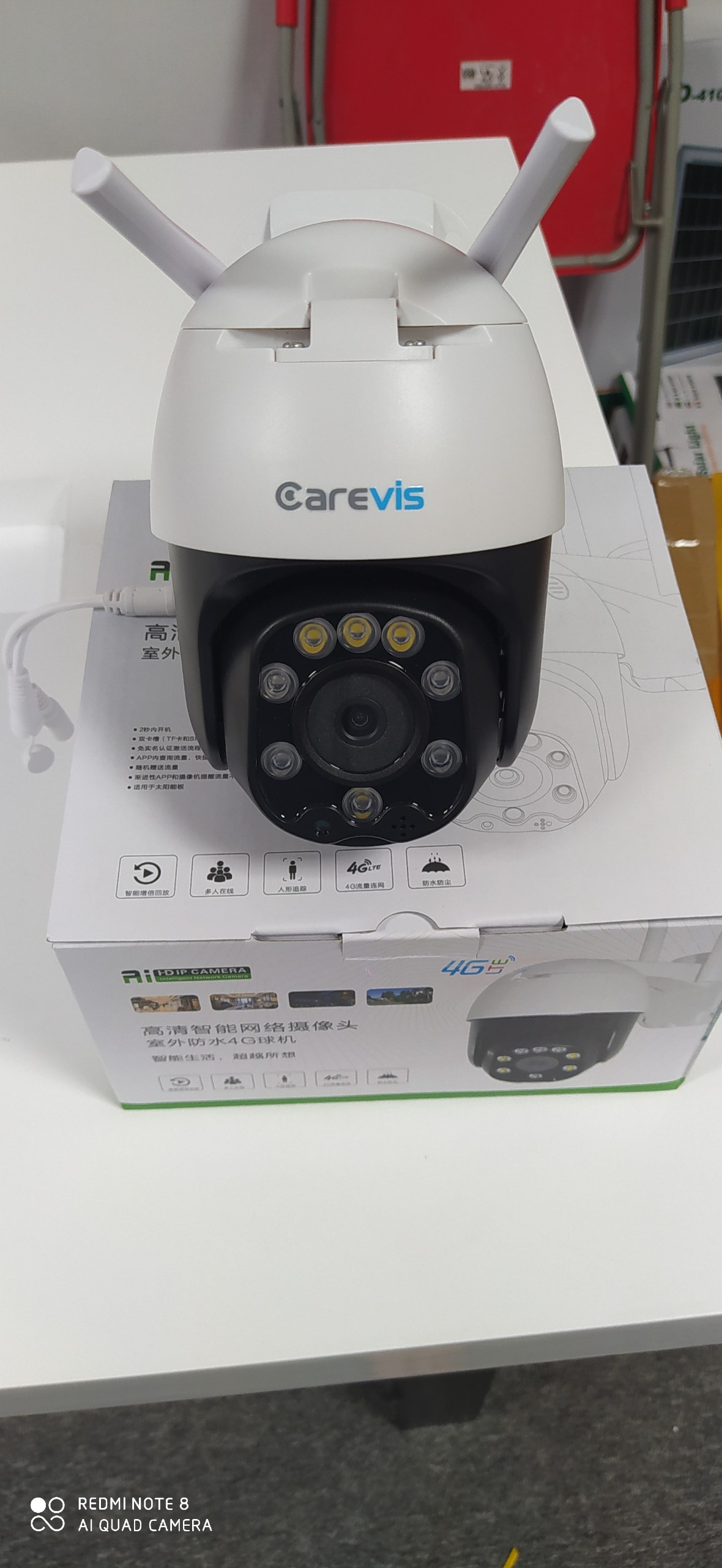 Camera ngoài trời PTZ 4G dùng sim 4G, xoay ngang 360 độ, đàm thoại 2 chiều, xem đêm có màu, hỗ trợ thẻ nhớ lên đến 128g- Hàng nhập khẩu