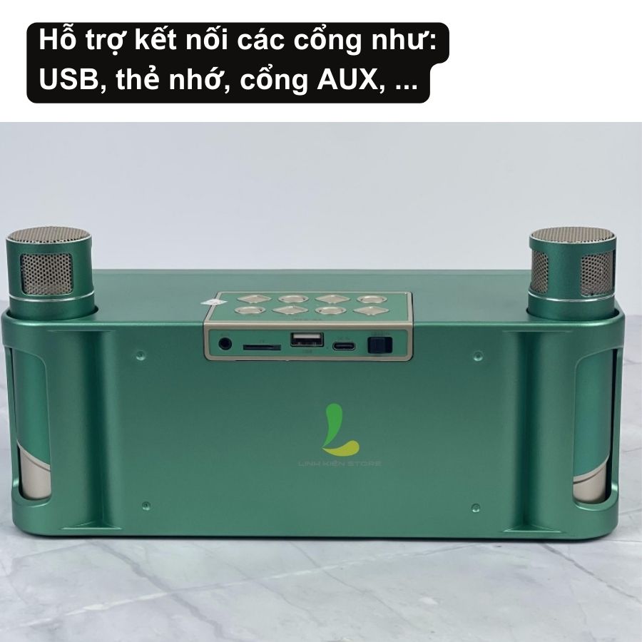 Loa Bluetooth Karaoke Su-Yosd YS215 - Loa xách tay mini chất liệu nhựa cao cấp, công suất 20W và mic cực hay - Hàng nhập khẩu