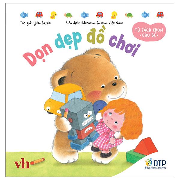 Tủ Sách Ehon Cho Bé - Dọn Dẹp Đồ Chơi - Bìa Cứng