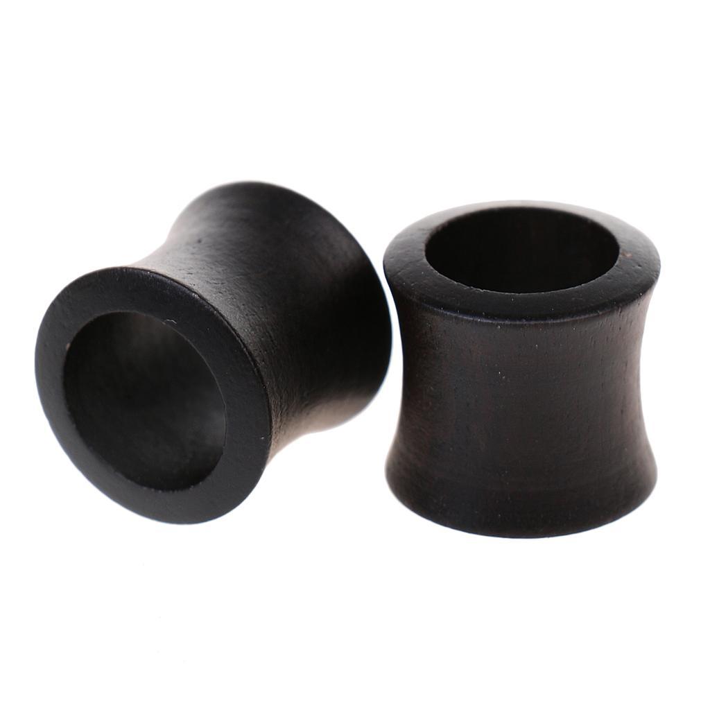 1 Pair Wooden Hollow Ear Plug Tunnel Expanders Stretcher Ear Jewelry