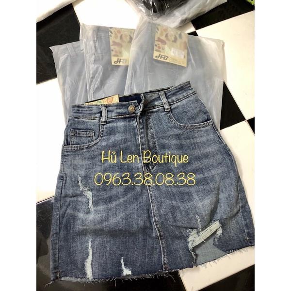 CHÂN VÁY JEANS (KÈM VIDEO HÌNH THẬT