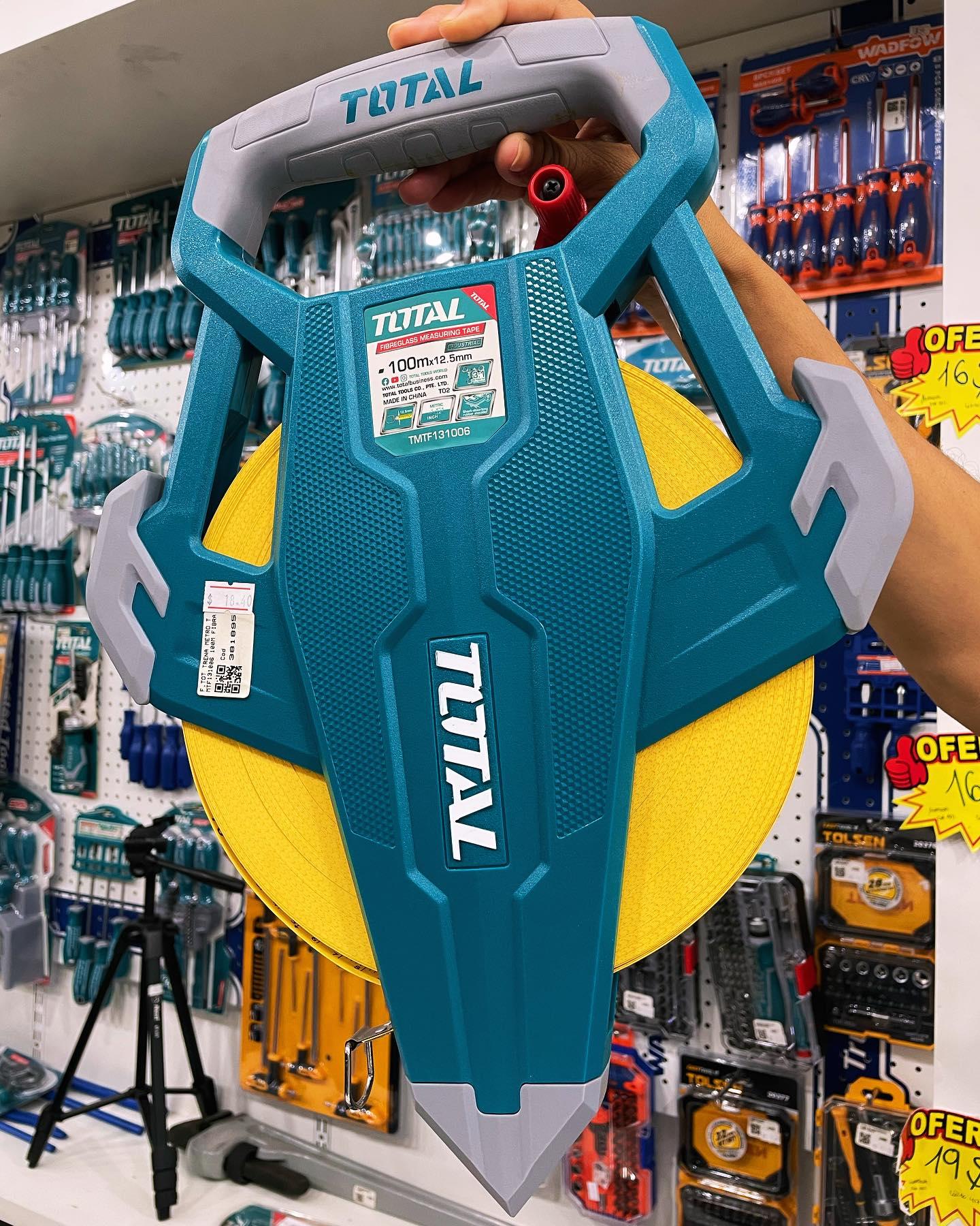 THƯỚC DÂY SỢI THỦY TINH 50-100M TOTAL TMTF13506, TMTF131006 - HÀNG CHÍNH HÃNG