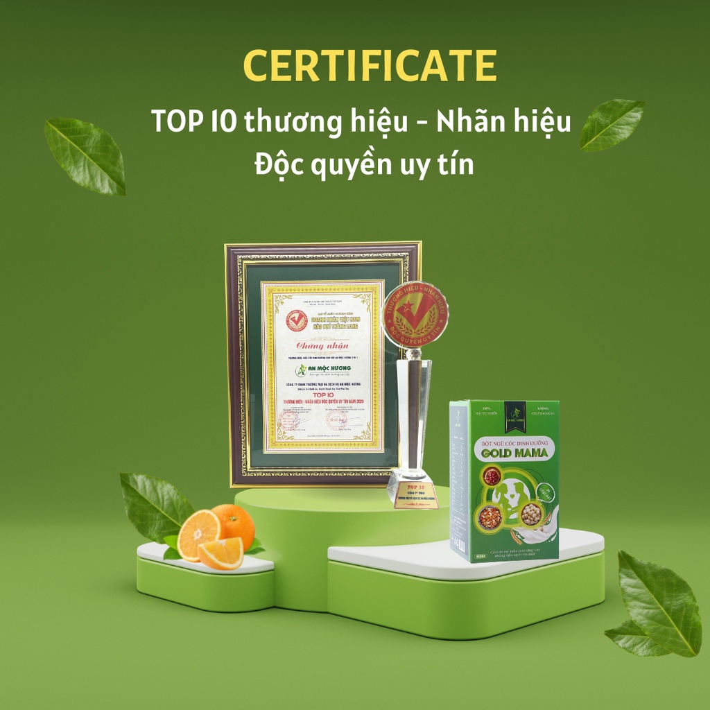 Bột ngũ cốc mẹ bầu, lợi sữa GOLD MAMA 24 loại hạt cao cấp (500 Gram), giảm nghén, chống táo bón