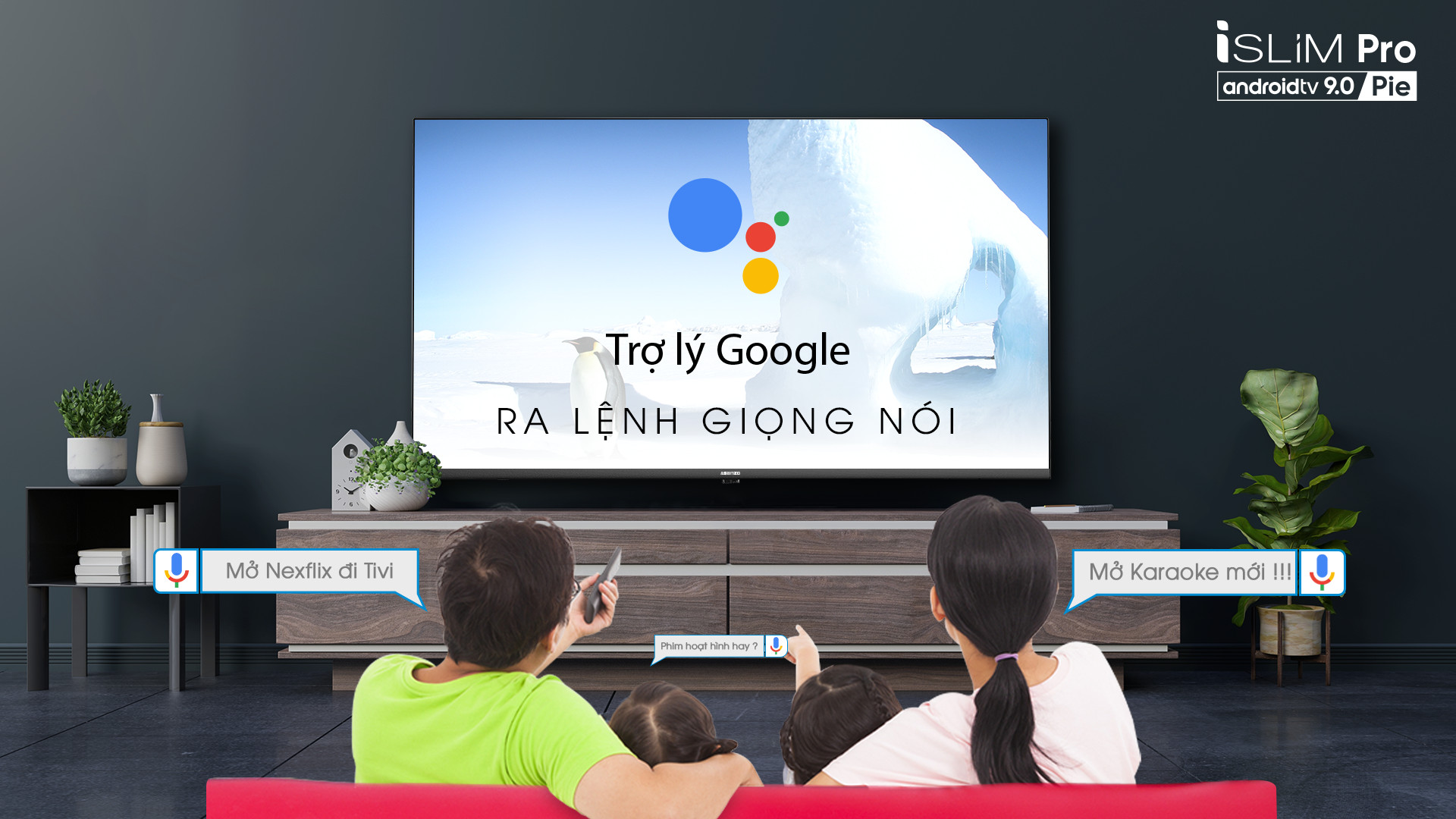 Smart TV Asanzo iSLIM PRO 32”- 32S51 (Android 9.0 Pie – 2020) Hàng Chính Hãng