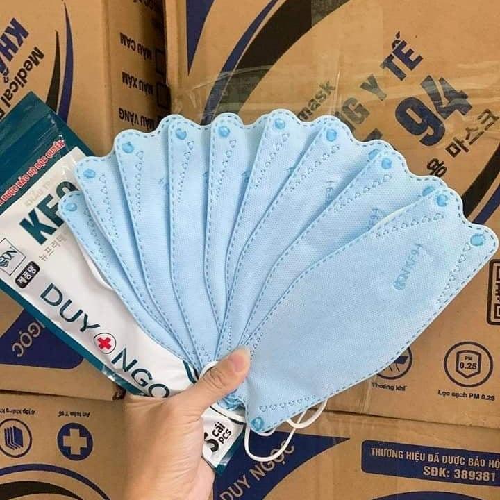 100 Khẩu trang KF94 Duy Ngọc, DN MASK, tiêu chuẩn Hàn quốc KF94, màu trắng