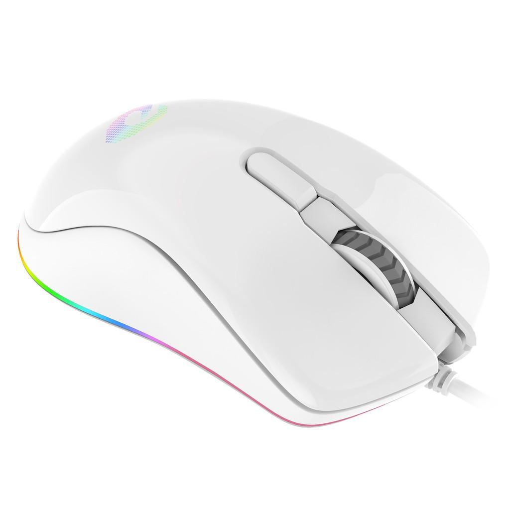 Chuột Gaming DAREU EM908 Pink / Black / White (LED RGB, BRAVO sensor) Hàng Chính Hãng