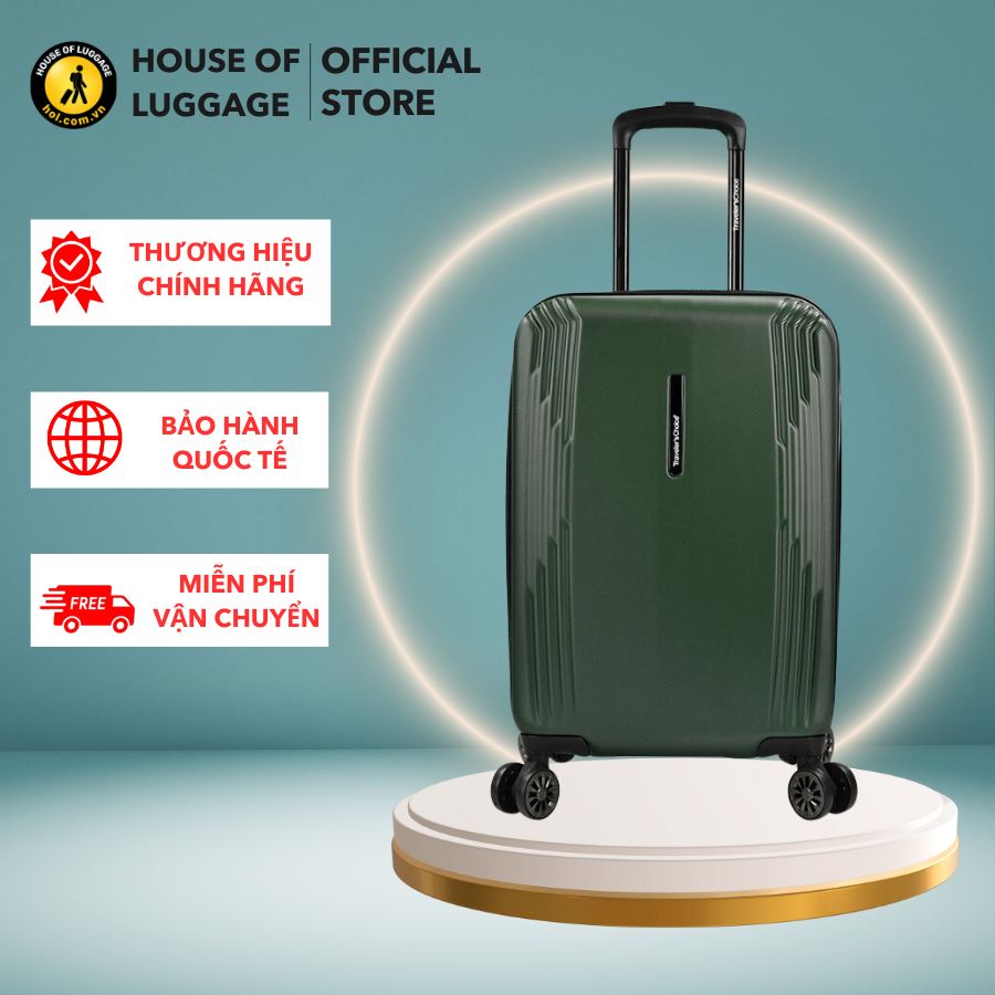 Vali Kéo Harbor Travelers Choice - Mỹ Vỏ Nhựa Abs Cứng Bền Chắc, Chống Va Đập Giúp Bảo Vệ Tối Đa Cần Đẩy Chắc Chắn, Có Thể Thay Đổi Độ Cao Phù Hợp Với Người Sử Dụng - Đen - Cabin 5622