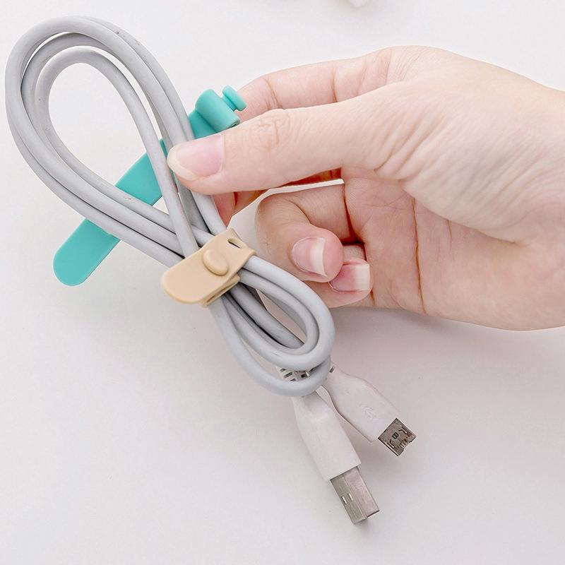 COMBO 4 DỤNG CỤ QUẤN DÂY CÁP SẠC, TAI NGHE BẰNG SILICON TIỆN DỤNG