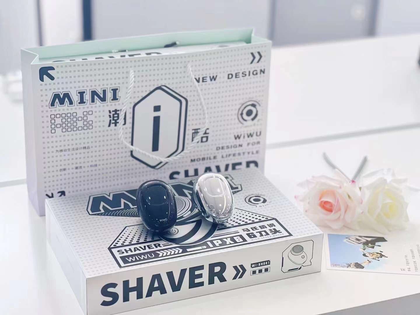Máy cạo râu điện mini Wiwu Portable Shaver SH001 có cổng sạc chân Type C, IPX không thấm nước, động cơ tốc độ cao, tinh tế và nhỏ gọn - Hàng chính hãng