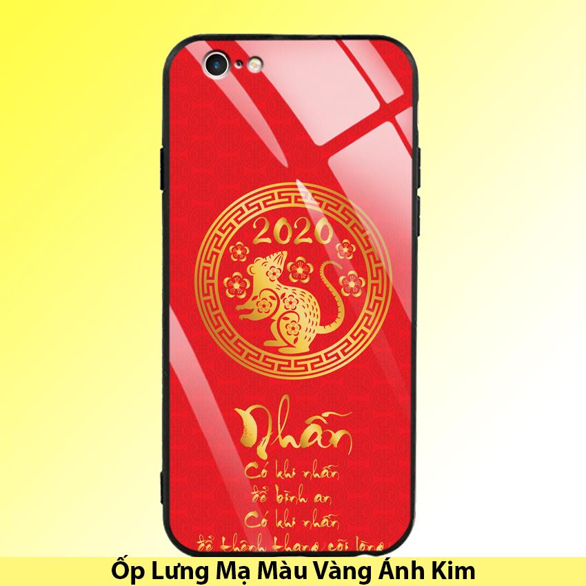 Ốp Lưng Mạ Màu Vàng Ánh Kim cho điện thoại Iphone 6 Plus / 6S Plus - 03002 7988 MOUSE08 - NHẪN - Hàng Chính Hãng