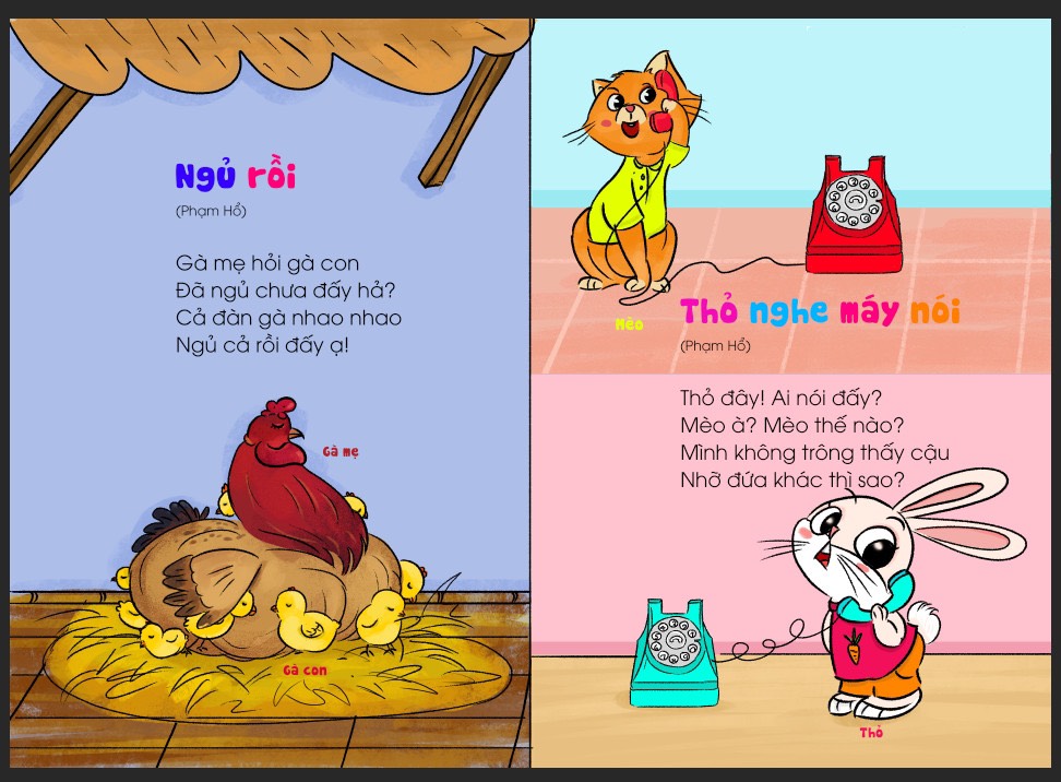Thơ cho bé học nói - Phát triển IQ, EQ - Giúp bé phát triển ngôn ngữ và giao tiếp
