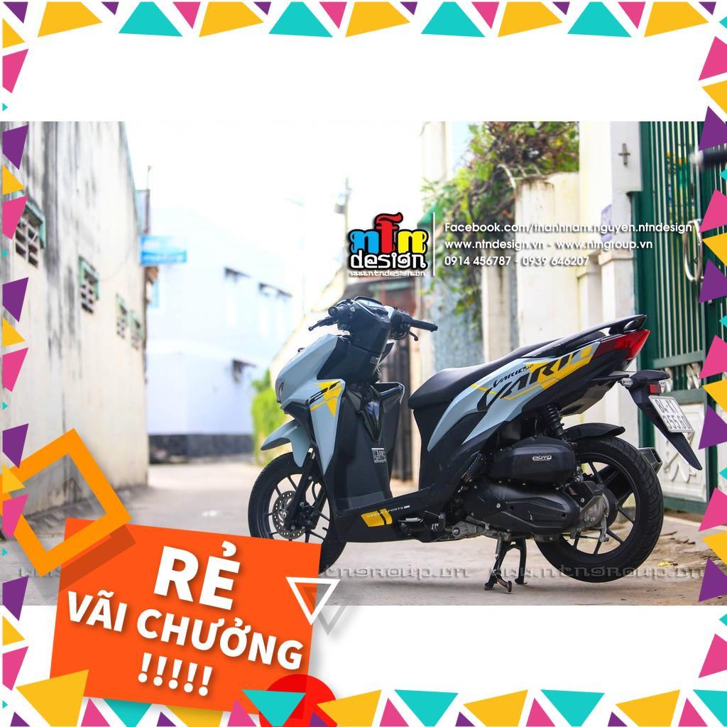 Tem Rời Vario Mẫu Vàng Đen Cho Xe Xi Măng