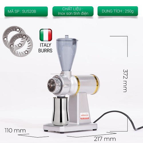 Máy xay cà phê mini Akirakoki_lưỡi xay made in Italy