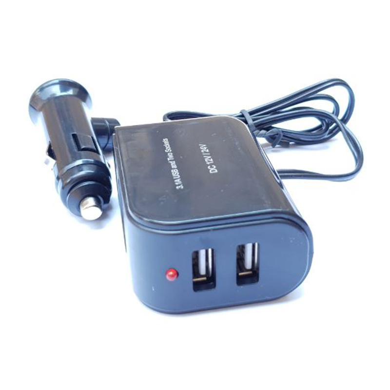 Bộ Chia Tẩu Sạc Thành 2 Cổng Cắm Tẩu,2 Cổng Cắm USB