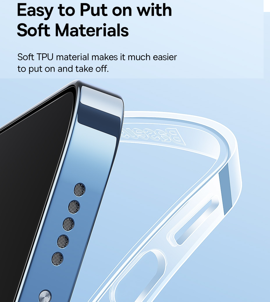 Ốp lưng chống sốc trong suốt cho iPhone 14 Pro hiệu Baseus Protective Case trang bị khung bảo vệ camera, chống chịu va đập cực tốt, độ trong suốt chuẩn HD - hàng nhập khẩu