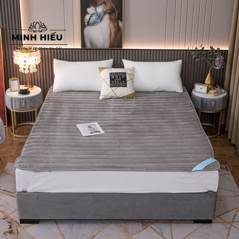 Thảm nỉ trải giường BED MATS - Nệm Trải Giường Đa Năng Bông Tấm Ảnh Thật