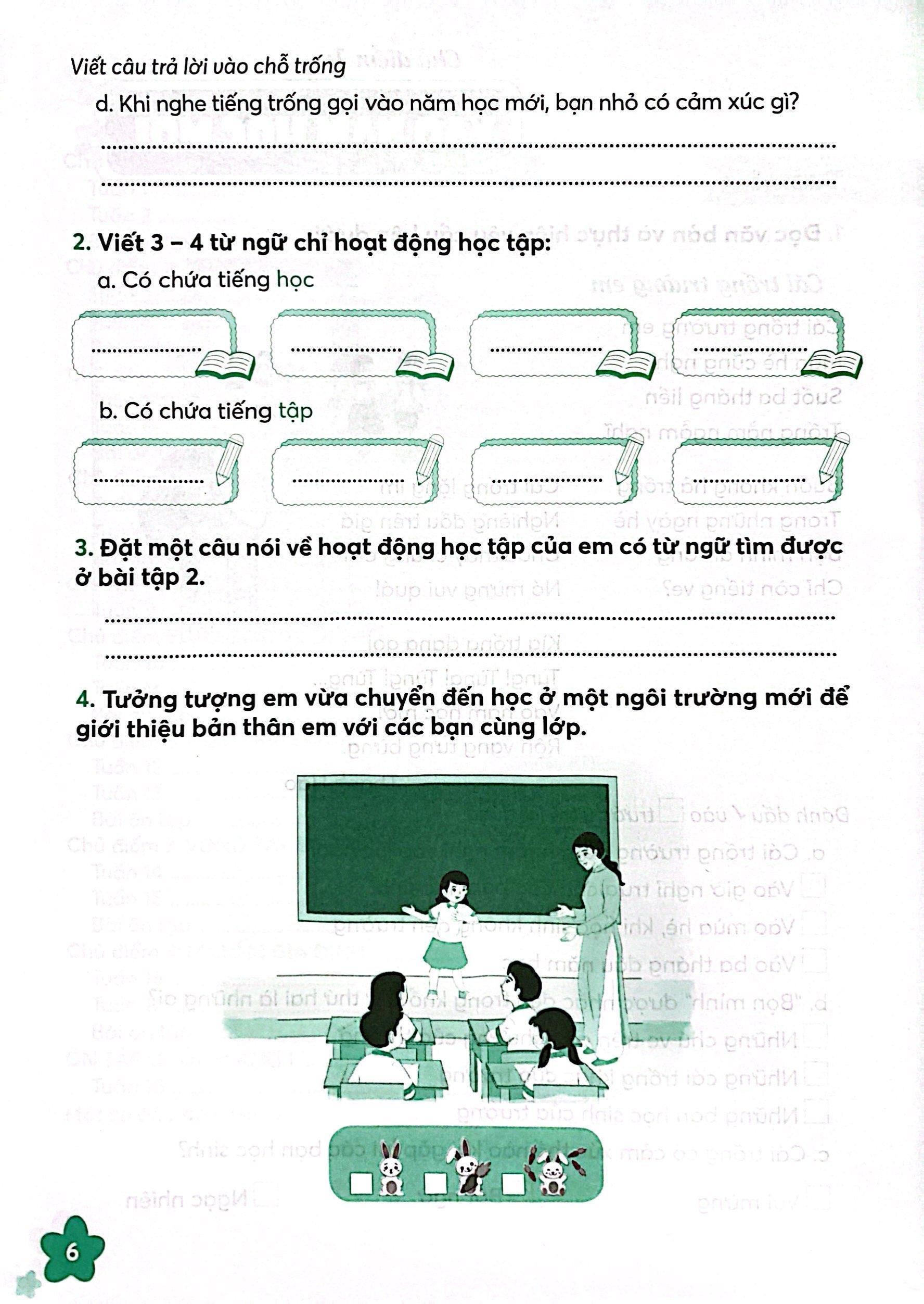 Vở Thực Hành Tiếng Việt 3 - Tập 1 (Chân Trời Sáng Tạo) (2022)