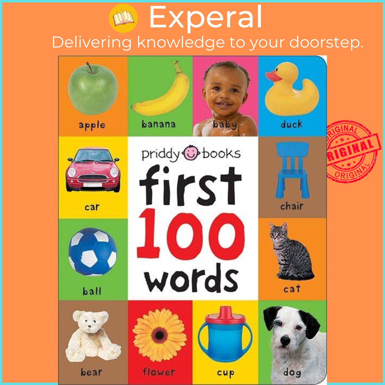Sách - First 100 Words by Roger Priddy (UK edition, boardbook)