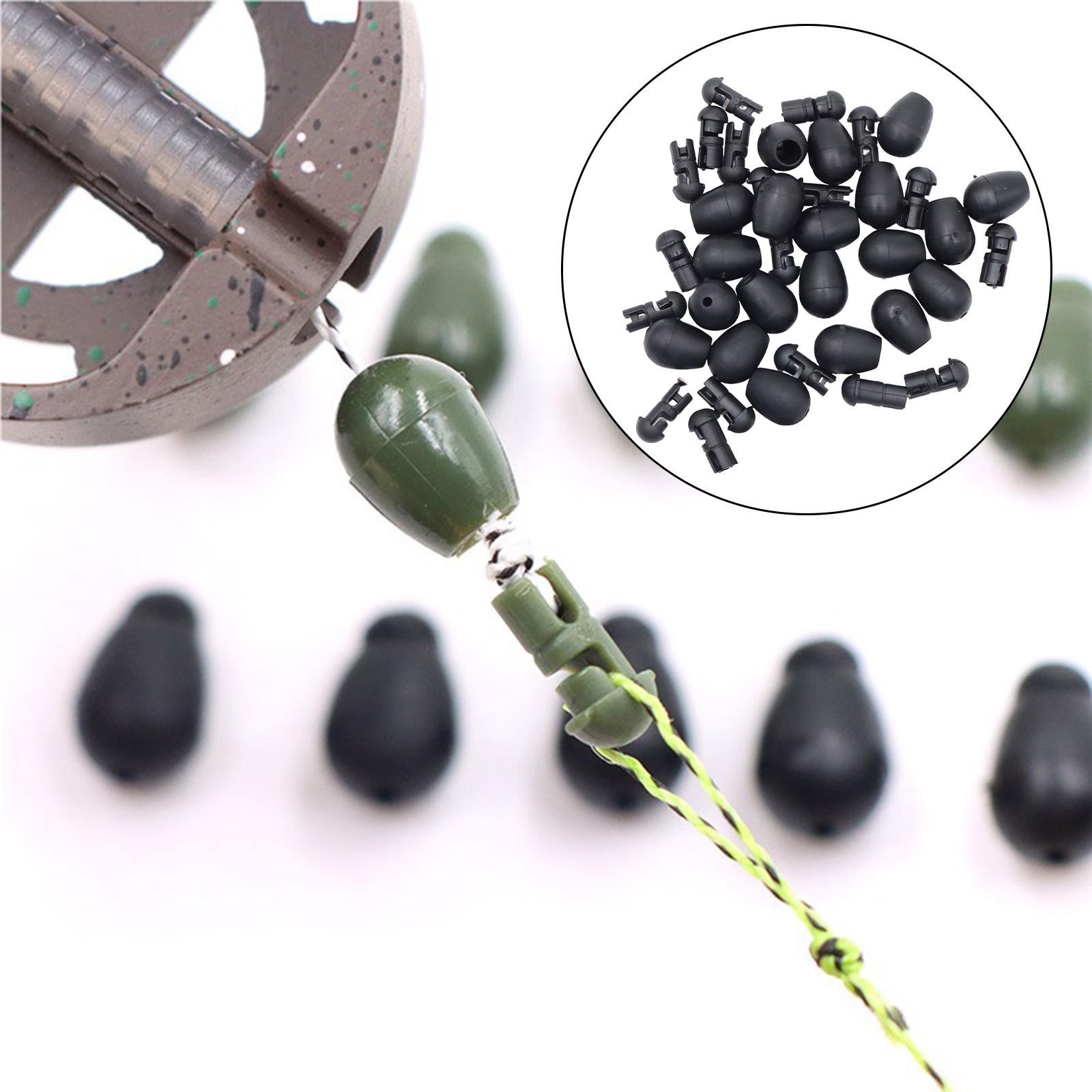 20x Quick Change Beads Carp Fishing Gear Rubber Carp Fishing Equipment for Carp Beads