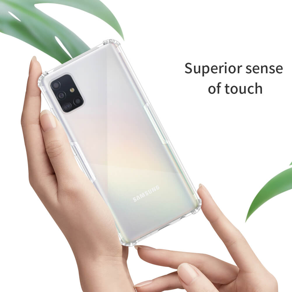 Ốp lưng cho Samsung Galaxy A51 silicon Nillkin chống sốc - Hàng nhập khẩu