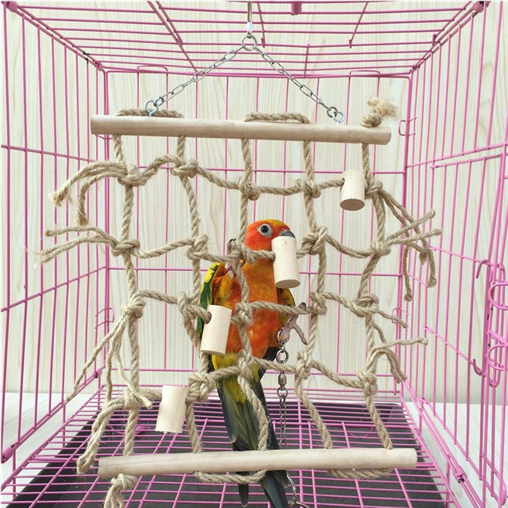Bird climbing net hamster hammock small animal activity & climbing toys p.