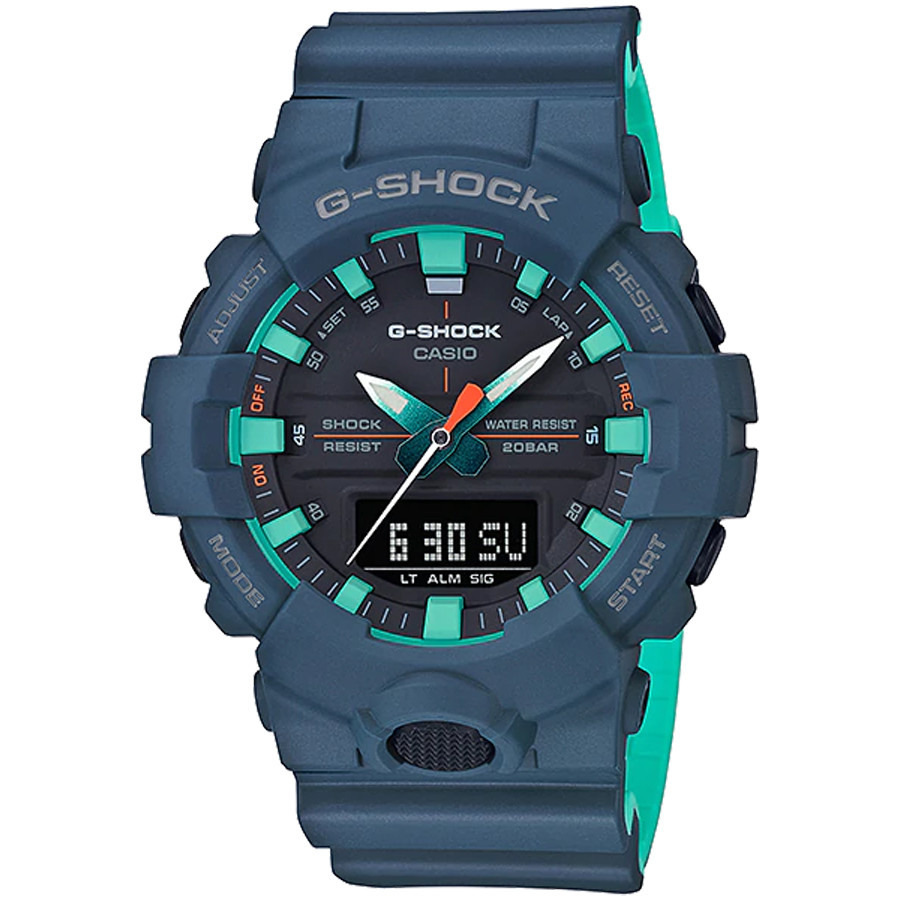 Đồng hồ nam dây nhựa Casio G-Shock chính hãng GA-800CC-2ADR (48mm)