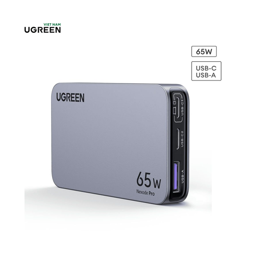 Củ sạc Type C 65W UGREEN Nexode Pro X753 GaN Ultra-Slim - Hàng Chính Hãng