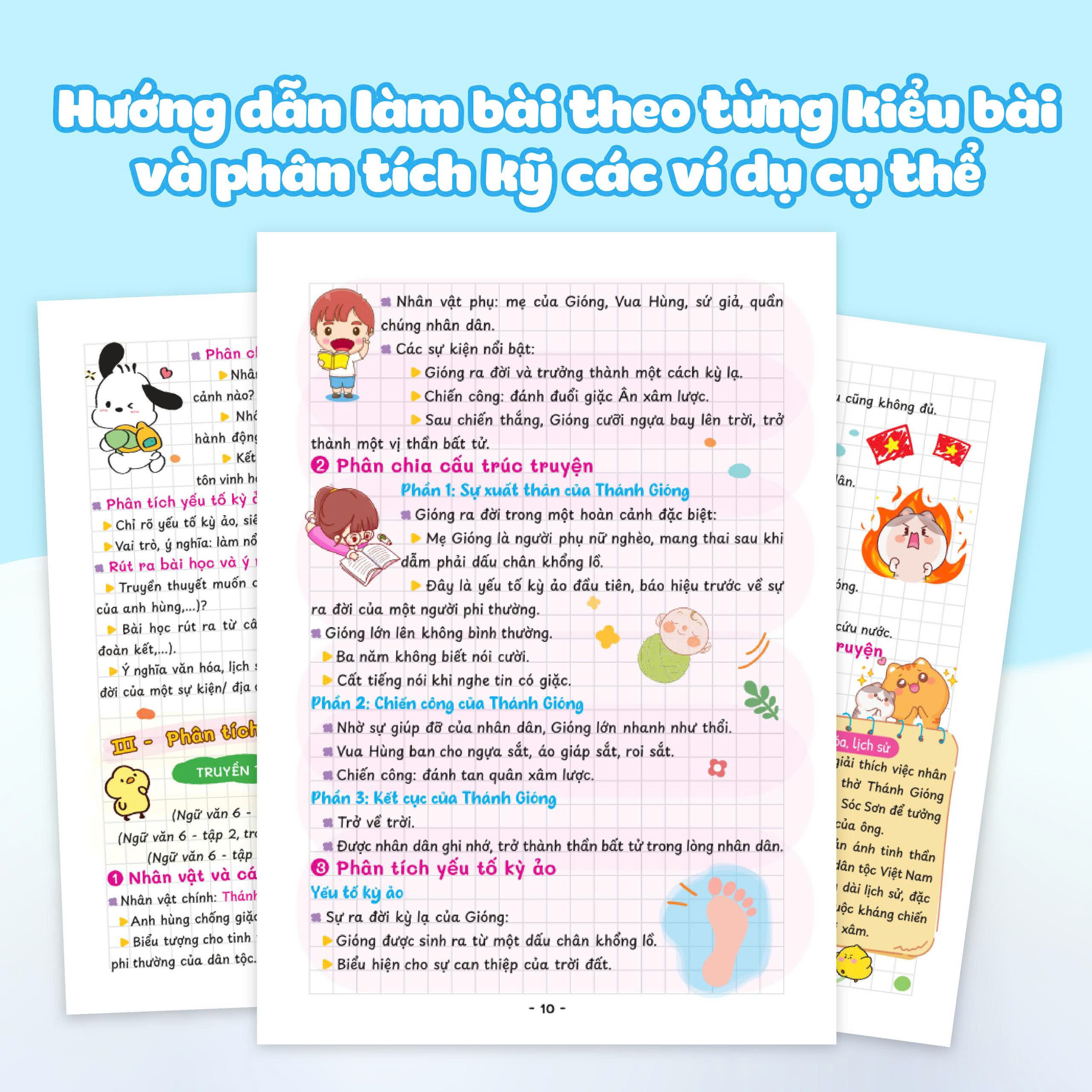 Sách Takenote Sổ Tay Học Nhanh Ngữ Văn Lớp 6