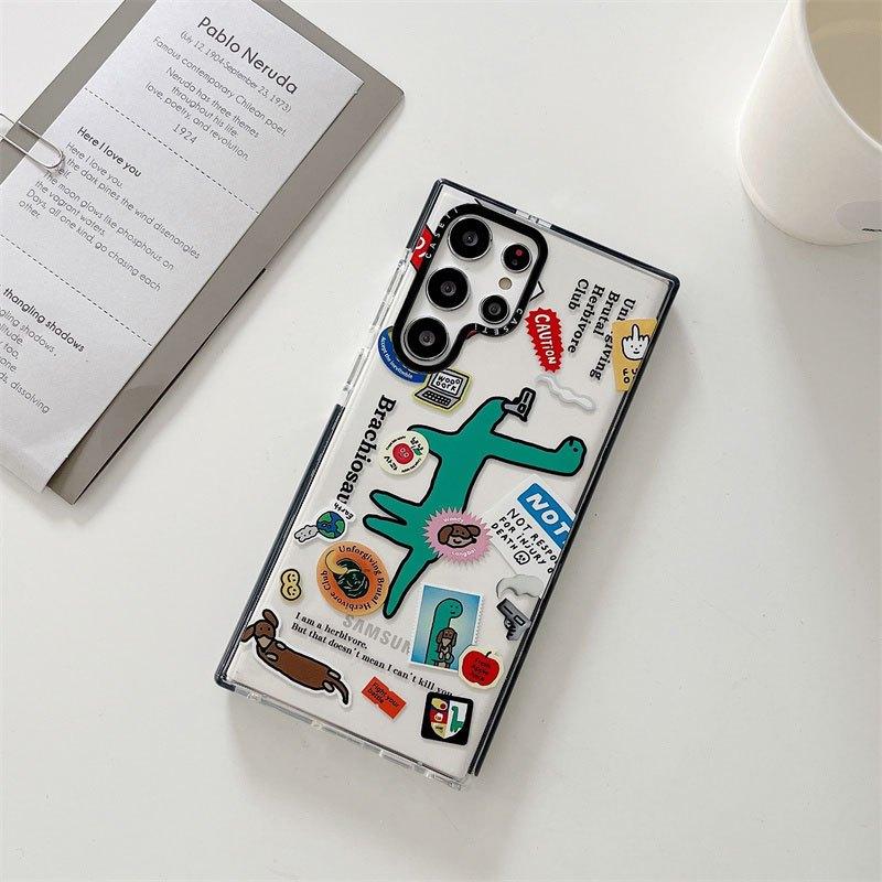 Ốp Lưng Khủng Long Cho Samsung S23 Ultra / S22 Ultra / S23 Plus / S22 Plus Silicon Chống Sốc - BUM STORE GALAXY CASE