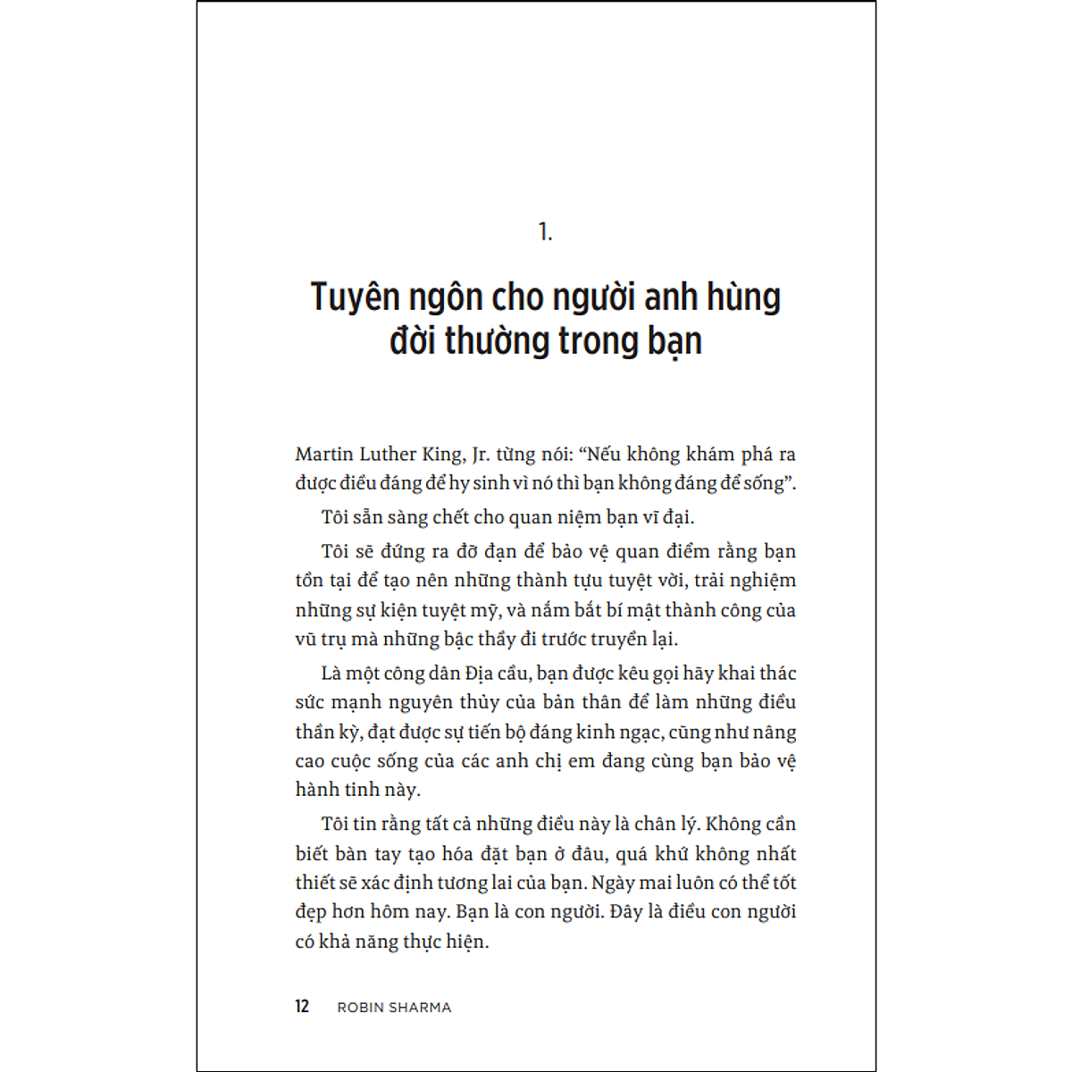 Tuyên ngôn của người anh hùng đời thường (Robin Sharma) (NXB Trẻ)