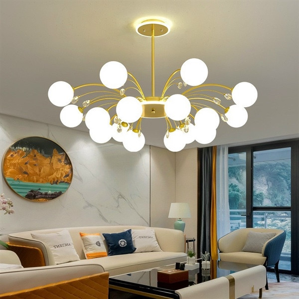 Đèn chùm ADELA 16 bóng hiện đại trang trí nội thất sang trọng - kèm bóng LED chuyên dụng.
