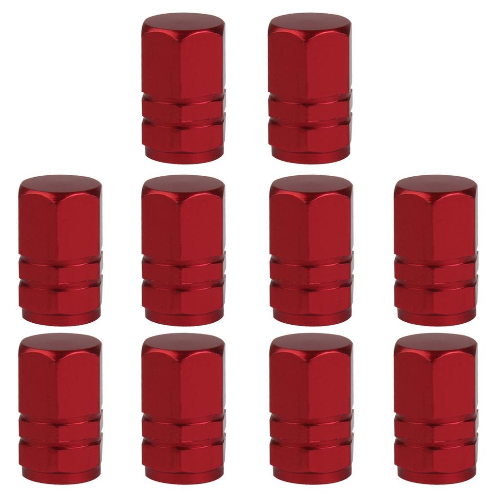 10pcs Car Motorcycle Tire Tyre  Valve   Truck Bike Valve Cover Red