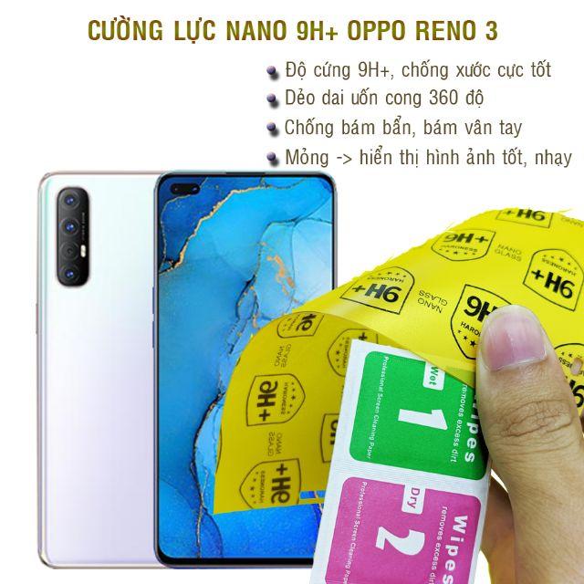 Dán cường lực dẻo nano dành cho  Oppo Reno 3